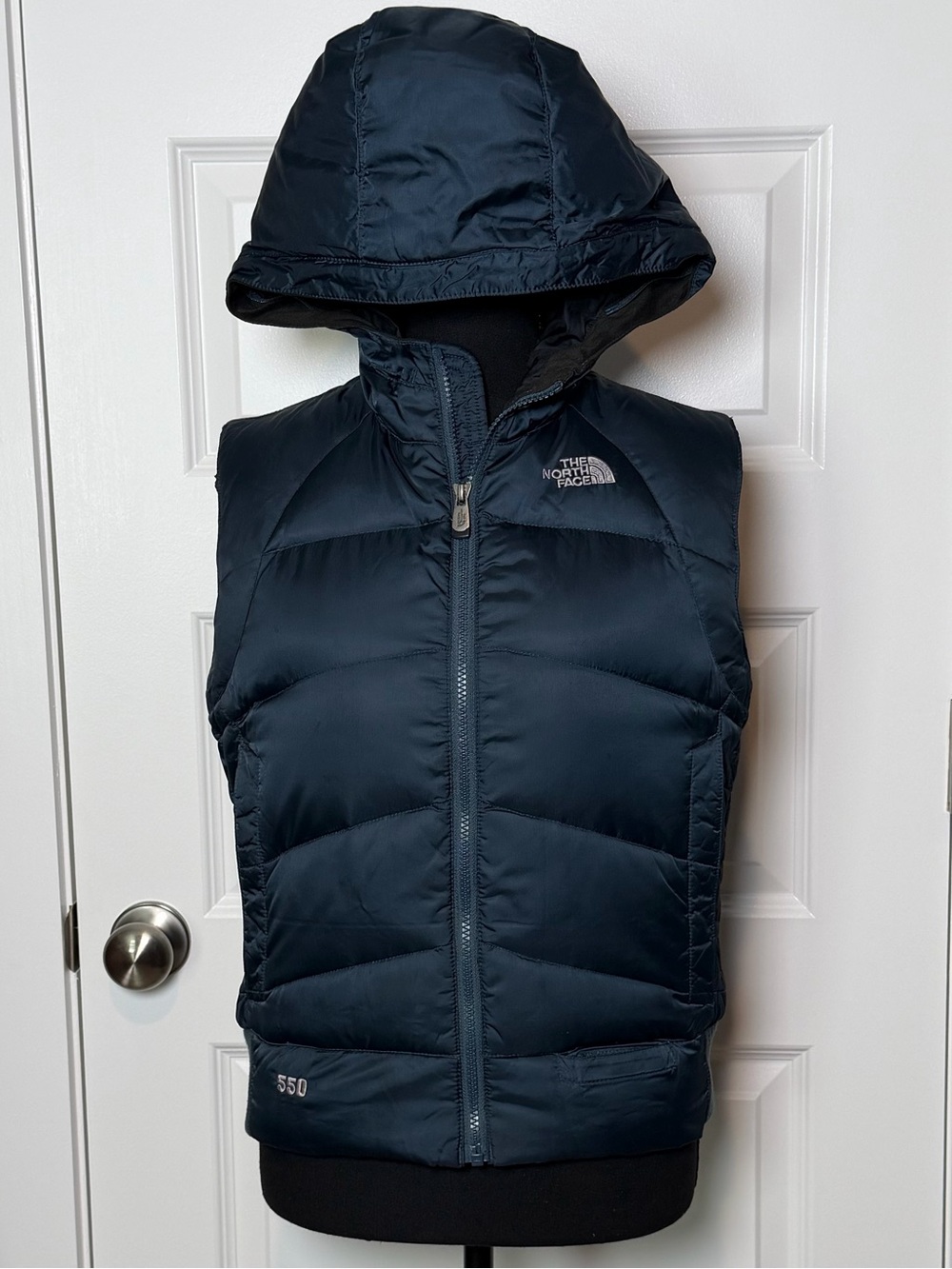 The North Face Black and Navy Hooded Shell Jacket